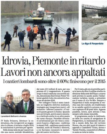 Article in La Stampa
